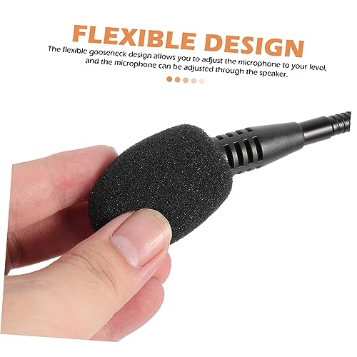 Hemoton USB Condenser Microphone for Pc Gooseneck Conference Mic for Singing Gaming Broadcasts Cable