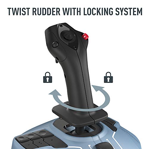 Thrustmaster TCA Sidestick Airbus Edition Flight Sim Joystick - PC | A320 1:1 replica, drift-free magnetic sensor, 17 mappable action buttons, built-in throttle, thrust reverser, Hall sensor - style: Sidestick