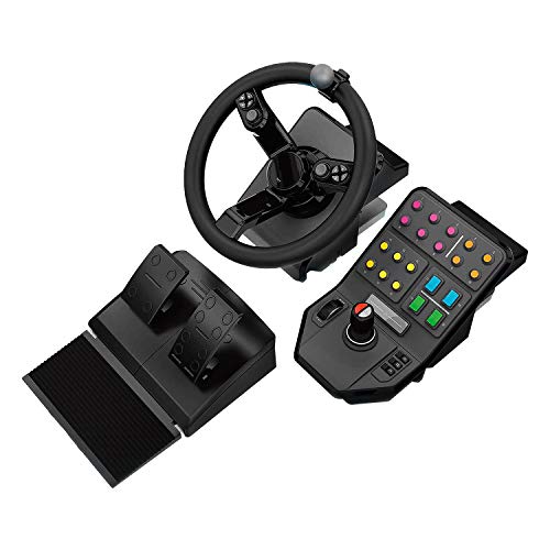 Logitech G Farm Simulator Heavy Equipment Bundle (2nd Generation) | Steering Wheel, Pedals, Vehicle Side Panel