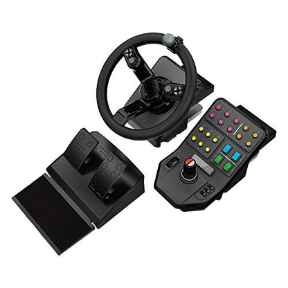 Logitech G Farm Simulator Heavy Equipment Bundle (2nd Generation) | Steering Wheel, Pedals, Vehicle Side Panel