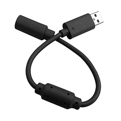 Replacement Dongle USB Controller Breakaway Cable Cord Game Controller Adapter for Xbox 360 PC Wired Controller Rock Band and Guitar Hero - Black (3 Pack)