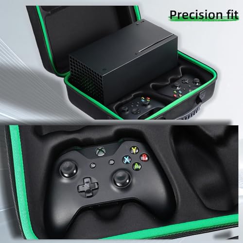 Hard Carrying Case Compatible with Xbox Series X, Controller, Accessories | Protective Travel bag for Xbox Series X Disc or Digital Version Console, Cables and Other Accessories