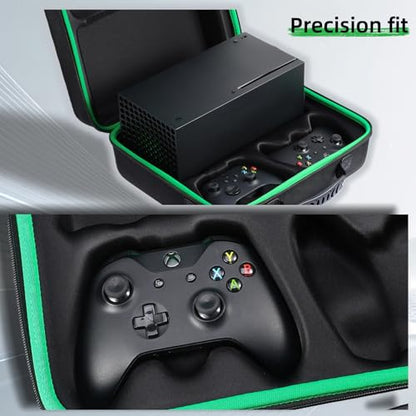 Hard Carrying Case Compatible with Xbox Series X, Controller, Accessories | Protective Travel bag for Xbox Series X Disc or Digital Version Console, Cables and Other Accessories