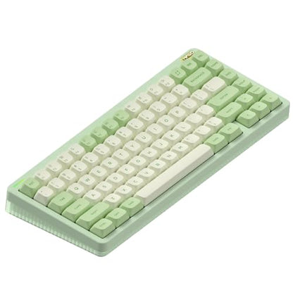 nuphy Halo75 V2 Mechancial Gaming Kyeboard,75% Wireless Hot Swappable Bluetooth Keyboard,83 Kyes RGB Backlit Keyboard,Support Bluetooth/2.4GHz/USB-C (Green, Mint (37gf)) - color: Green, size: Mint (37gf)