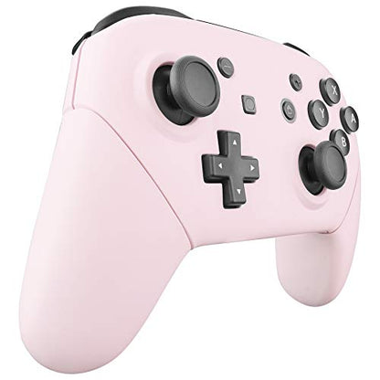 eXtremeRate Cherry Blossoms Pink Faceplate Backplate Handles for Nintendo Switch Pro Controller, DIY Replacement Hand Grip Housing Shell Cover for Nintendo Switch Pro - Controller NOT Included - color: Cherry Blossoms Pink