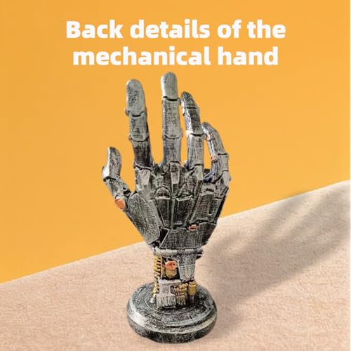 Cyberpenk Silverhand Mechanical Hand, Gaming Controller Holder Stand Punk Style Steampunk Modern Home Decor Gaming Room Decor Resin Art Gift