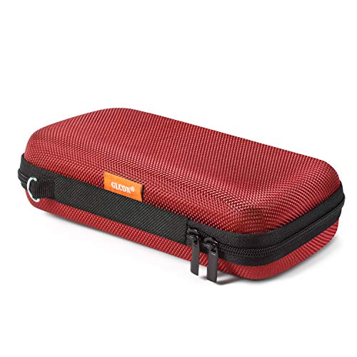 Hard Protective Travel Case, Shockproof EVA Electronic Organizer | Fits Anker, Jackery, RAVPower Power Bank, Cell Phones, GPS, Cables, Car Accessories, Travel Gadgets,Red - color: Red