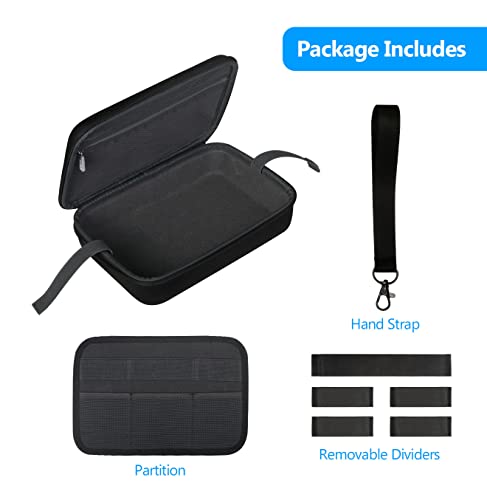 JSVER Hard Case for GoPro Cameras Carrying Case For Gopro Hero 13/12/11/10/9/8/7/AKASO EK7000/AKASO Brave 4 4K /Brave 7 LE/Brave 8/AKASO V50X /insta360 and Other Action Cameras - size: Large