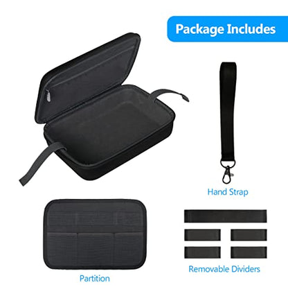 JSVER Hard Case for GoPro Cameras Carrying Case For Gopro Hero 13/12/11/10/9/8/7/AKASO EK7000/AKASO Brave 4 4K /Brave 7 LE/Brave 8/AKASO V50X /insta360 and Other Action Cameras - size: Large