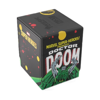 Magic: The Gathering Doctor Doom & Spider-Man Squire 100+ XL Deck Box | Gamegenic Marvel Super Heroes Premium Convertible MTG Card Storage for 100+ Double-Sleeved Cards