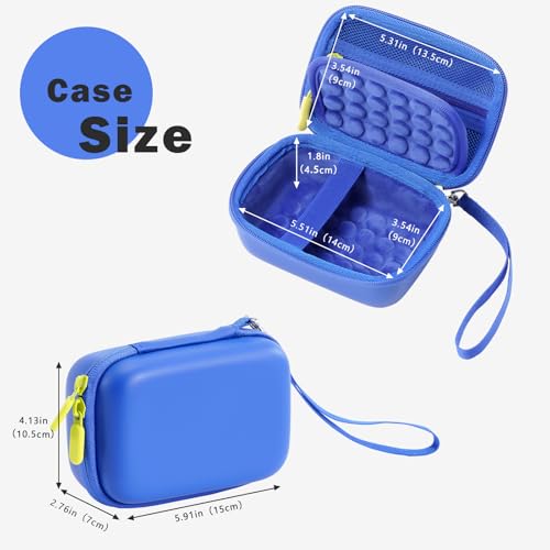 ProCase Hard Shell Digital Camera Case for Canon G7X Mark III Mark II, Sony Cybershot, PowerShot SX740, Ricoh GR III, Kodak Pixpro, Compact 4K Vlogging Small Cameras Travel Carrying Storage Bag -Blue - color: Blue