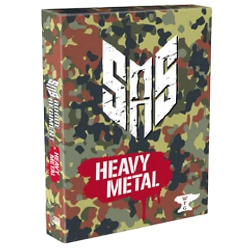 Word Forge Games: SAS Rogue Regiment - Heavy Metal Expansion - Strategy Board Game, WWII Stealth Action, Military Theme, Ages 14+, 1-4 Players, 60 Min - style: Heavy Metal