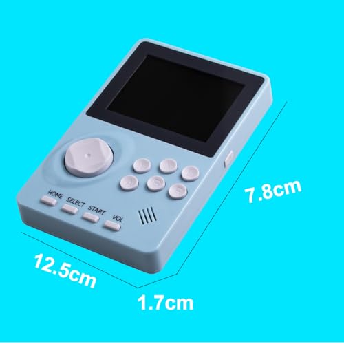 16 Bit Handheld Video Game Console for Kids Adults，2.8-inch Super Wide Lcb Preloaded 100 HD Handheld Game Console Seniors Electronic Game Player Birthday Present Xmas(Light Blue) - color: Light Blue