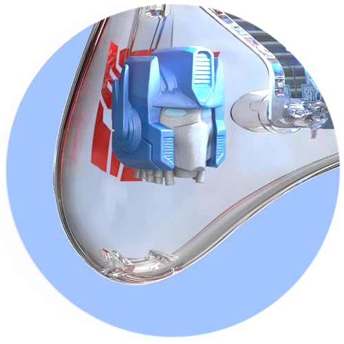 PDP REALMz Nintendo Switch Pro Controller, Customizable LED Lighting, 3.5mm Headphone Jack, Officially Licensed by Nintendo and Hasbro, Transformers: Optimus Prime City Battle - color: Optimus Prime