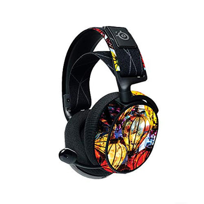 MightySkins Compatible with Steelseries Arctis 7 Gaming Headset (2019) - Hoi an Lanterns | Protective, Durable, and Unique Vinyl Decal| Easy to Apply, Remove, and Change Styles | Made in The USA - color: Hoi An Lanterns