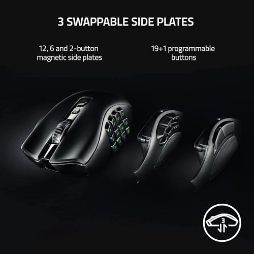 Razer Naga V2 Pro Mouse Right-Hand Rf Wireless + Bluetooth + USB, W128281627 (Rf Wireless + Bluetooth + USB Type-C Optical 30000 Dpi) - style: Naga V2 Pro
