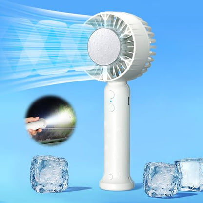 Portable Cooling Fan with Refrigeration Mode - Handheld Fan that Blows Cold Air, 3 Speed Cooling Plate with Rechargeable Battery and Quick Cool Down for Outdoor, Travel, Camping, Working