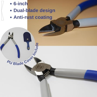 Professional 18-Piece Gundam Model Building Gunpla Tools Kit with 6-inch Chrome Vanadium Steel Nipper - Complete DIY Hobby Tool Set for Plastic Model Kits