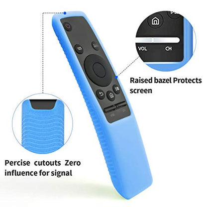 Samsung 3 Pack Silicone Protective Case for Smart TV Remote Control BN59 Series - Anti-Lost Shockproof Glowing Cover Skin Sleeve Protector for 4K Ultra HDTV Remote