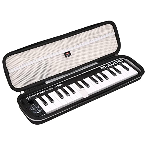 FBLFOBELI EVA Hard Storage Carrying Case for M-Audio/Donner N-32/KEYSTATION MK3 MINI 32-Key USB MIDI Keyboard Controller (Case Only)