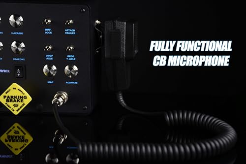 Sim-Panel Classic 2 Button Box for ATS/ETS2 (American Truck Simulator/Euro Truck Simulator) (Classic Finish with CB Communications (Matte Black)) - style: Classic Finish With CB Communications (Matte Black)