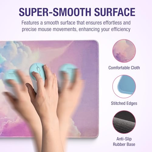 Premium Quality Cloud Wrist Rest Keyboard, Mouse Pad, Wrist Rest Pad, Wrist Rest for Computer Keyboard, Cloud Drink Coaster and Mouse Pad - color: Cloud