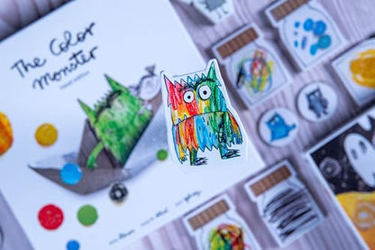 Devir - The Color Monster Travel Board Game, Cooperative Emotional Learning Game for Kids & Families, 2-5 Players, Ages 4+, Playtime 25, (English Version) - color: Travel Edition
