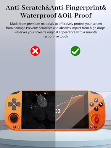 3-Pack Screen Protector for GameMT Pocket Super Knob 5000 Handheld Game Consoles, 6H Hardness Not Tempered Glass, Anti-Fingerprint,Anti-Scratch, Easily Installation, HD Clear