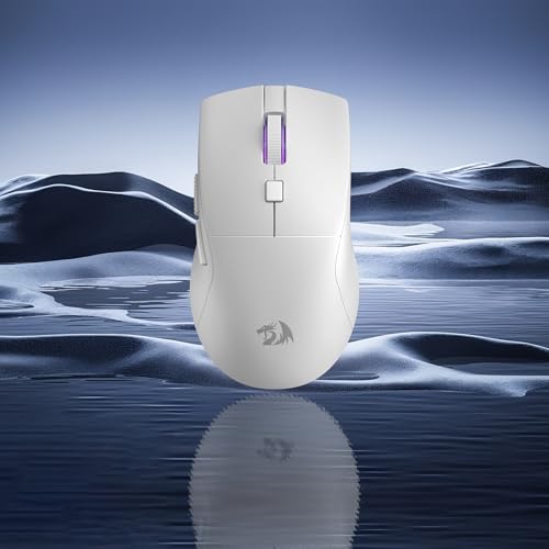 Redragon M618 LIT Wireless Gaming Mouse 10K DPI 70G Ultra-Light Remapping Keys - color: White, size: Wireless