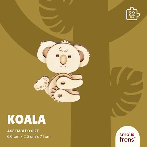 3D Wooden Puzzles for Ages 8+, 6 Pack Animal Puzzles, FSC-Certified Wood, Plastic-Free Toy, STEM Kit for Kids Teens Adults, Wood Craft Model Kit, Individually Wrapped Party Favors - Exotic Frens - color: Exotic Frens