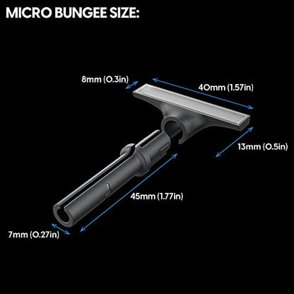 Pulsar Gaming Gears - Micro Bungee : Drag-Free Wired Mouse Support - Super Compact Size - Keep Your Set up Clean - Attach it to Your Monitor - Get More Space (Single Pack) (Renewed)