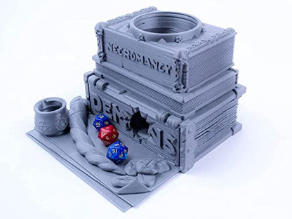 Spell Books Dice Tower for All Dice Sizes. Perfect Dice Roller for Dungeons and Dragons, Tabletop RPG, Miniature Games and Board Games