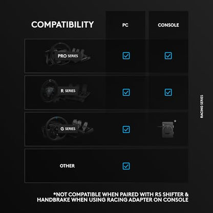 Logitech G RS H-SHIFTER for PC/Xbox/Playstation | Sim Racing shifter compatible with Logitech G PRO and RS50 wheels and G923/G29/G920 with Racing Adapter - style: RS Series