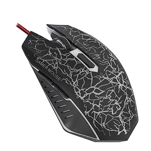 Brrnoo Ergonomic Wired Gaming with RGB Breathing Lights, Optical Sensor & DPI for PC, Laptop & Desktop