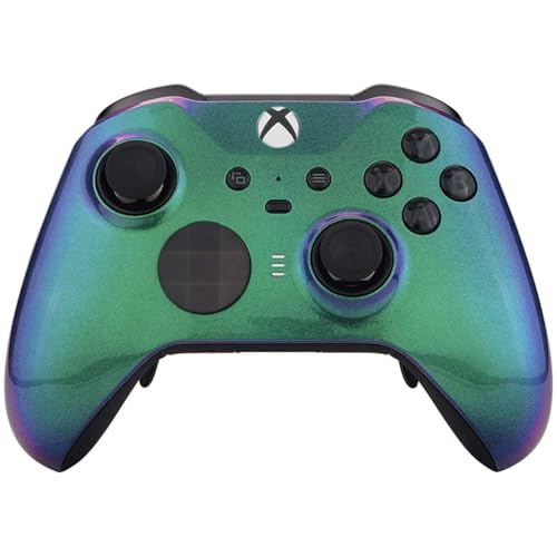Custom Controllerzz Elite Series 2 Controller Compatible With Xbox One, Xbox Series S and Xbox Series X (Green & Purple Chameleon) - color: Green & Purple Chameleon