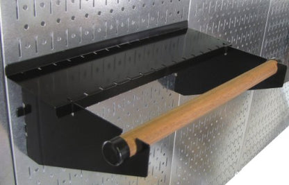 Wall Control Pro-Grade Metal Pegboard Organizer Galvanized Tool Board Panels with Black Accessories
