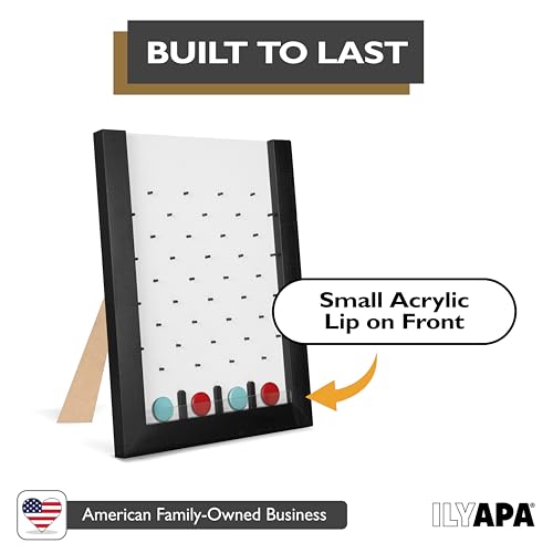 Ilyapa Prize Drop Board, 13x17 in - Penny Drop Game, Whiteboard Sign | Wooden A-Frame Whiteboard Sign, Includes 8 Coin Drop Discs & Eraser - For Trade Shows & Events
