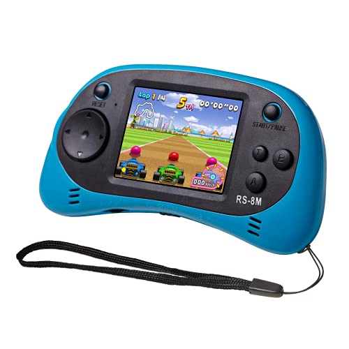 Kids Handheld Portable Video Game Player with 200 Games - 16 Bit 2.5 Inch Screen Mini Retro Electronic Machine for Boys Girls - style: Blue