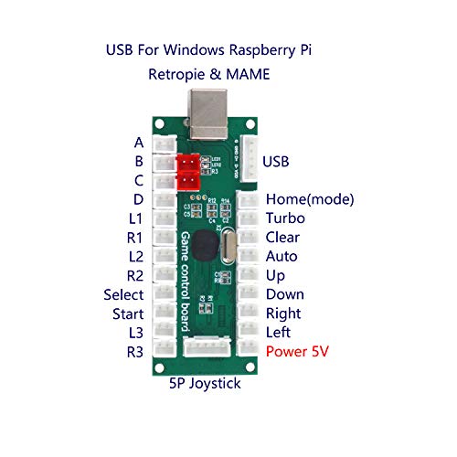 Arcade Game USB Encoder Zero Delay Arcade Button Joystick Controller for Retropie Raspberry MAME HAPP SANWA