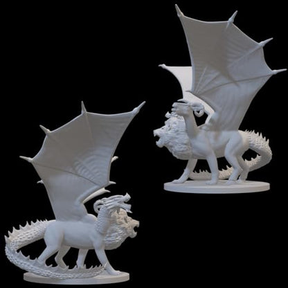 Monstrosity Miniatures for DND Pathfinder RPG Unpainted Resin 28mm-32mm 3D Printed (Chimera)