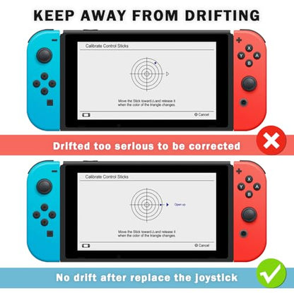 VGBUS Joypad Joystick Replacement Joy-con Repair Tools Kit Joystick Replacement for Nintendo Switch Joy-Con Controller/Switch Lite/Switch OLED Fix Joystick Drift 32PCS