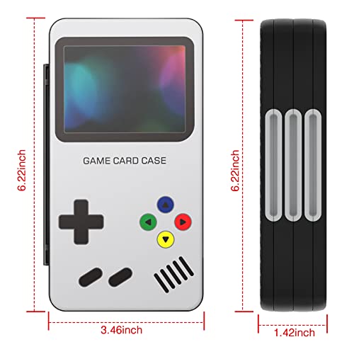 HEIYING Switch Game Card Case for Nintendo Switch 2 / OLED/Lite,Customized Pattern Portable Switch Holder with 72 Game Card Slots and 24 Micro SD Cards Slots - color: Game Console