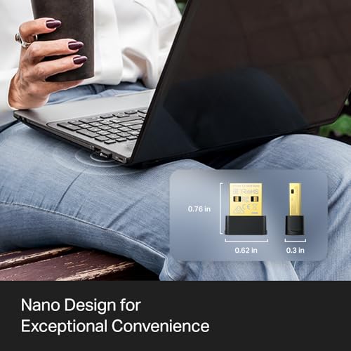 TP-Link 2-in-1 USB Bluetooth WiFi Adapter Archer TX10UB Nano | AX900 WiFi 6 BT 5.3 USB 2.0 Adapter for Desktop PC | Dual-Band WiFi Dongle | OFDMA, MU-MIMO, WPA3 | Travel Size | Supports Windows 11,10 - style: AX900 WiFi w/ Bluetooth 5.3.