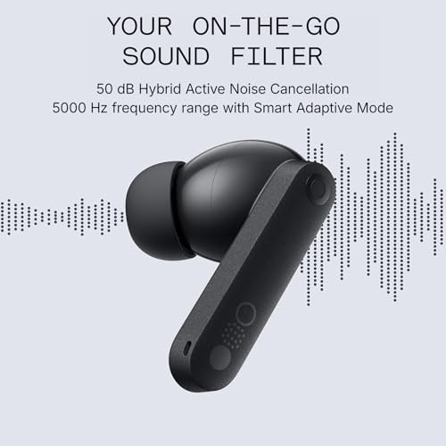 CMF Buds Pro 2 Wireless Earbuds with Smart Dial, 50dB Hybrid Noise Cancelling Earbuds Wireless Bluetooth 5.3, 11mm Bass with LDAC, 6 Hi-Res Audio Mics, 43H Playtime, Fast Charging Case, Dark Grey - color: Dark Grey
