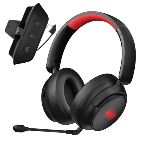 LENISUOLE Wireless Gaming Headset for Xbox, PS5, Mac and PC, Foldable Bluetooth Headset - color: Classic Black