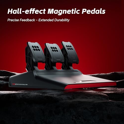 PXN V10 Pro Direct Drive Sim Racing Wheel, 3.2Nm Force Feedback | Servo Motor, 3 Hall-Effect Pedals, 4 Paddle Shifters, for PC, Xbox One, Xbox Series X/S, PS4