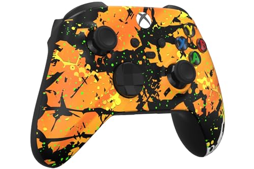 Custom Controllerzz Wireless Controller for Microsoft Xbox Series X/S & Xbox One - Custom Soft Touch Feel - Custom Series X/S Controller (X/S Molten Camo) - color: X/S Molten Camo