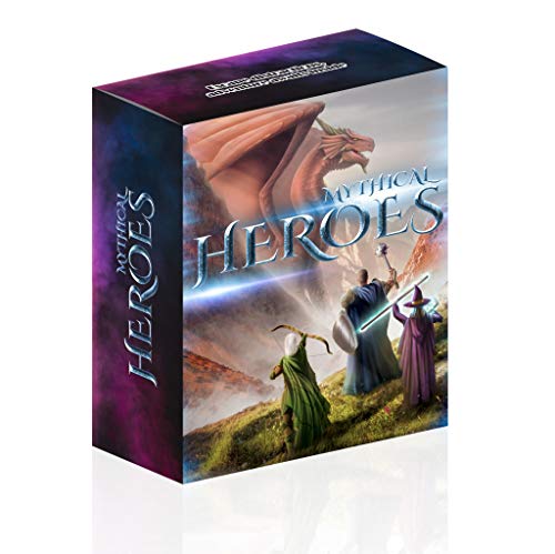 Mythical Heroes Mini Figure Set for RPGs - 93 Pcs in 16 Designs - Heroes and Monsters - Suitable Size for DND