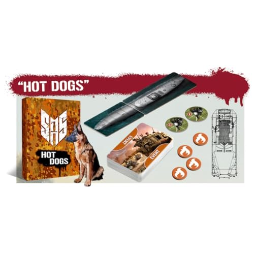 Word Forge Games: SAS Rogue Regiment - Hot Dogs Expansion - Strategy Board Game, WWII Stealth Action, Military Theme, Ages 14+, 1-4 Players, 60 Min - style: Hot Dogs