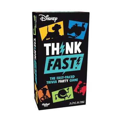 Ridley's Games: Think Fast! -Disney Edition V2 - The Trivia Party Game Where You Know All The Answers - Test Your Disney Knowledge - Great for Parties - Ages 8+, 3+ Players, 30-Minute Playtime - color: Disney Think Fast V2